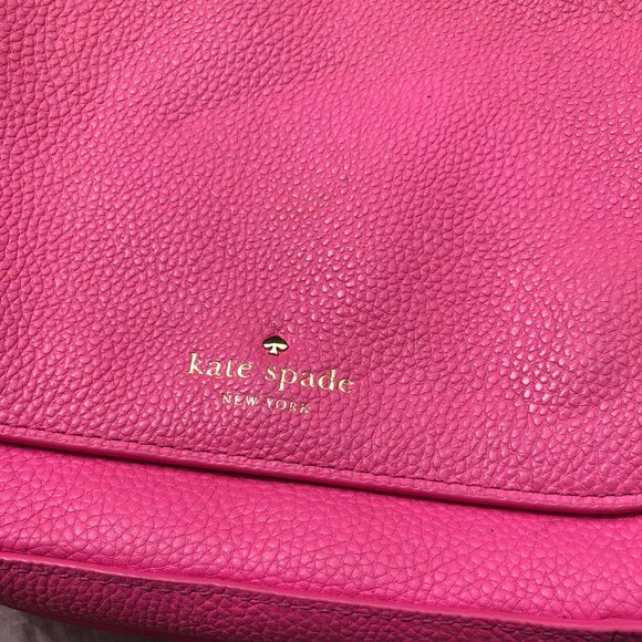 Kate Spade Pink Pebbled Soft Leather Crossbody - Picture 4 of 11